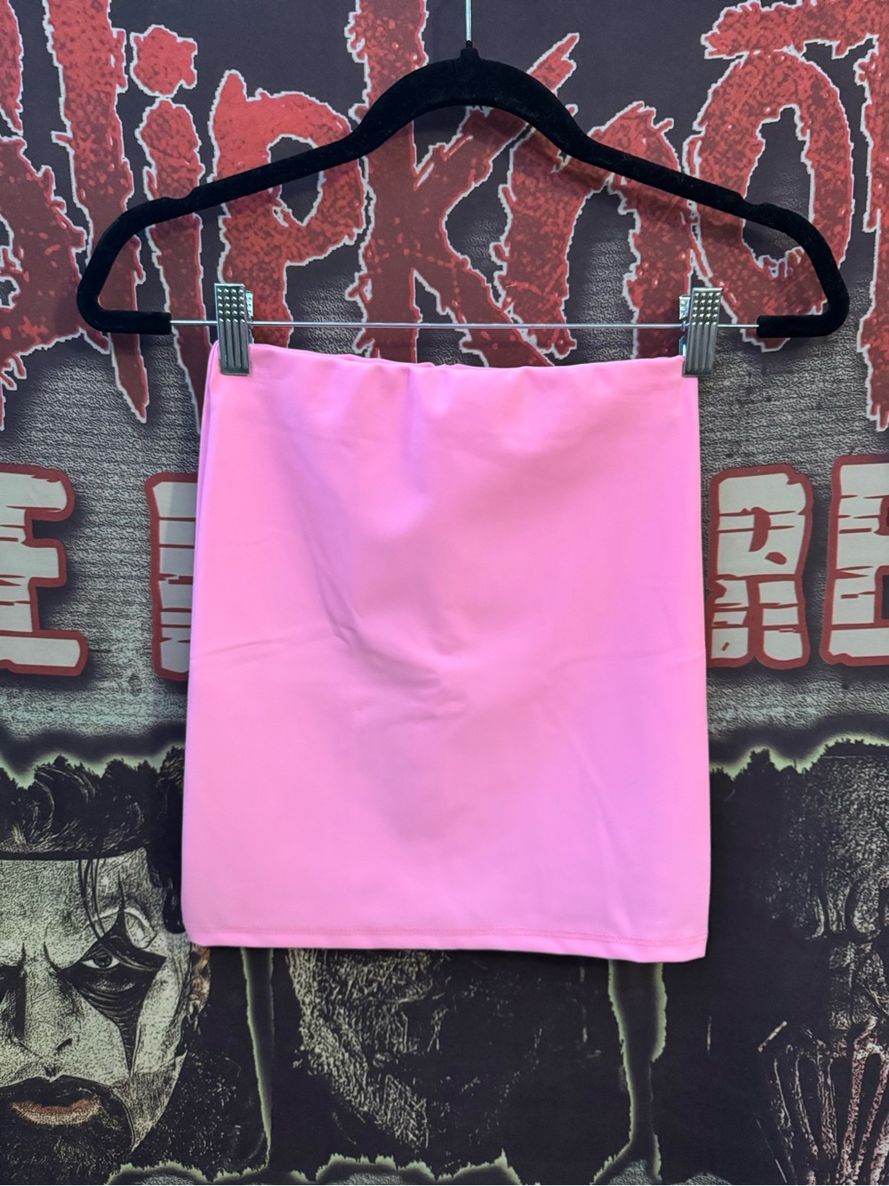 Fashion Nova Baby Pink Faux Leather Mini Skirt